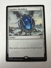 MTG Magic the Gathering Sapphire Medallion (407/1455) Commander Masters LP picture