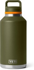 YETI Rambler 64 oz Bottle with Chug Cap - Olive/King Crab Orange picture