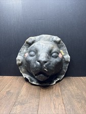 Rare Vintage Fiberglass Lion - Tiger Head Unique Oddities Collectible picture