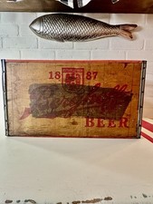 VTG 1887 Berghoff Brewing Corp Wooden Beer Crate Ft. Wayne, IN 24-12oz Bottles picture
