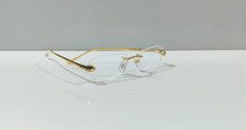 C WIRE Rimless Gold Frame Titanium Glasses Clear Lens Cart ier Eyewear picture