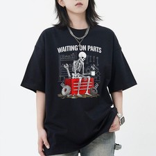 Funny Waiting On Parts Mechanic Skeleton Auto Repair Life TShirt - S to 5XL picture