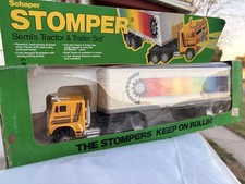 Nostalgia alert ‼️ Schaper Stomper Tractor Trailer Semi Set   RARE  picture