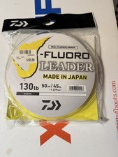 Daiwa J-Fluoro Leader 50 yd. - 130 lLb. Test 1.229mm Diameter **NEW** picture
