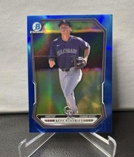 2026 Bowman Chrome Prospect Ethan Holliday Blue Refractor /150 Rockies picture