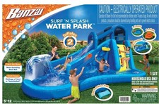 Banzai Surf N' Splash Water Park Inflatable Outdoor Backyard Water Slide NEW picture