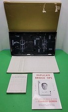 1950's Aarco Duplicate Bridge Boards Set of 8 Black Marble Print & Score Sheets. picture