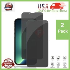 2 Pack Privacy Glass Screen Protector for iPhone 7 8 X 12 13 14 15 16 17 Pro Max picture
