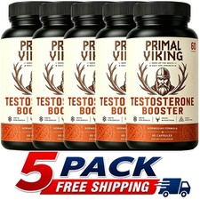 5X Primal Viking Testosterone Booster for Men Reindeer Organ Natural Supplement picture
