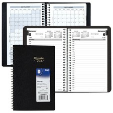 2027 Brownline C2504.81T Daily Planner Appointment Book, 8 x 5
