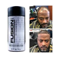 Hair Fusion 100% Real Human Hair Lines Fibers Conceal Bald All Natural Black picture