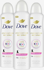 Dove Advanced Care Invisible Clear Finish Antiperspirant Spray 3.8 oz 72H picture
