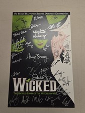 Wicked Broadway Poster 14” X 22” Signed Autographs picture