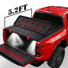 5.2FT Hard 3-Fold Tonneau Cover For 2015-26 Chevy Colorado GMC Canyon Truck Bed picture