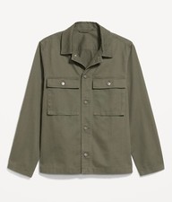 WWII U.S. Army HBT Fatigue Field Shirt Reproduction Dark Shade Herringbone Twill picture