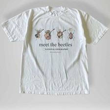 Vintage National Geographic MEET THE BEETLES T-Shirt picture
