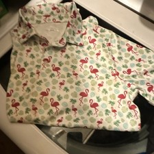 bcg / Boys - XL - Golf Polo Shirt Collared Short Sleeve Tropical Floral Print picture