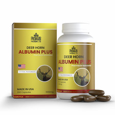 Proherb Lab Deer Horn Albumin Plus 1000mg 200 Capsules Made in USA picture