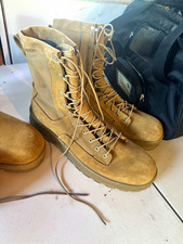Altama Gore-Tex Waterproof Tactical Boots Men's US 13 Wide Tan Solid picture