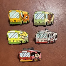 Hidden Disney Buses 5 Pins Walt Disney World 2026 Wave A Bus Set WDW picture