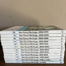 Our Great Heritage Beginning Complete 12 Volume Set 1975 Vintage Homeschool picture