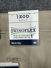 NWT IZOD Men's Golf Swingflex Short  size 46 Stretch Wicking Gripper Waistband picture