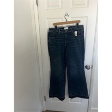 Lane Bryant Dark Blue Flare Jeans picture