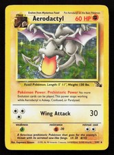 AERODACTYL 1/62 Pokemon FOSSIL Unlimited Holo picture