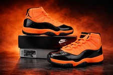 All Men's Size US Jordan 11 Retro Black Orange 7-12 picture