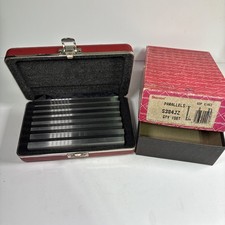 Starret S384JZ Steel Parallel Set - 4 Pairs, 6” Very Good Condition With Box picture