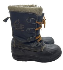 Kamik KW2000 Men's Insulated Waterproof Hunter Duck Boots Size 7 Black Leather picture