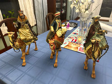 18” 3 Wisemen on Camels Nativity Set-Handcrafted Resin & Fabric- Artisan Import picture