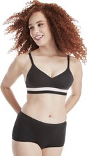 Hanes Natural Lift & Support Wirefree Smooth Band Black XL NWT #1942 picture