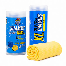 Yellow Shammy Chamois Car Drying Towel 34x25 XL PVA Super Absorbent Magic Towel picture