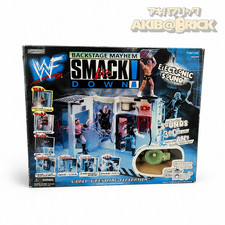 WWF Backstage Mayhem Smackdown Playset 2000 Jakks Pacific New Sealed WWE Rare picture