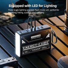 MOVESPEED 70000mAh LED Camping Lantern Power Bank 140W Fast Charge Emergency picture