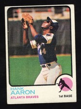 1973 TOPPS #100 HOF HANK AARON-VG picture