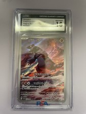 CGC 10 Groudon 069/062 Art Rare SV3a Raging Surf Japanese Pokemon Gem Mint Card picture