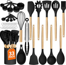 Kitchen Utensils Set - 33 PCS, Heat-Resistant Silicone Cooking Utensils Set with picture