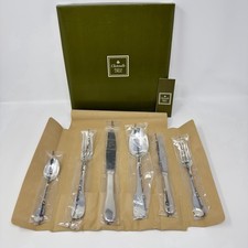 Christofle Cluny Silverplated Flatware 6-pc Set France w/ Original Box picture