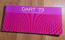 Original 1973  DODGE DART OWNER'S MANUAL picture