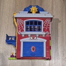 Marvel Hasbro 2010 Spiderman Vs Green Goblin Bank Heist Playset House picture