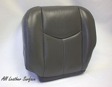 2003 - 2006 Silverado Driver Bottom OEM Replacement Leather Seat Cover Dark Gray picture