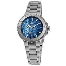 New Oris Aquis Date Blue Mother of Unisex Watch 01 733 7770 4155-07 8 18 05P picture