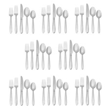 Wallace Reins 18/10 Stainless Steel 45pc. Flatware Set picture