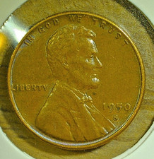 WORLD COIN SALE-1950 S UNITED STATES  1c. WHEATBACK COIN KM# A132 picture