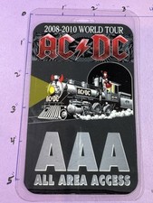 AC/DC 2008-10 World Tour Commemorative A A A Backstage Pass And Lanyard picture