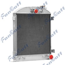 4-ROW Aluminum Radiator Fit 1939-1940 Ford-Grill-Shells Chevy Engine 39 40, picture