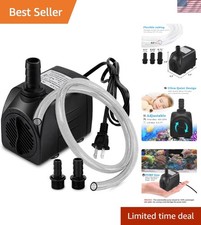 Versatile 400GPH Fountain Pump with 5ft Silicone Tubing - Reliable Flow Solution picture