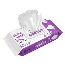 Extra Large Body Wipes for Adults - 50 Count Plant-Based Shower Wipes picture